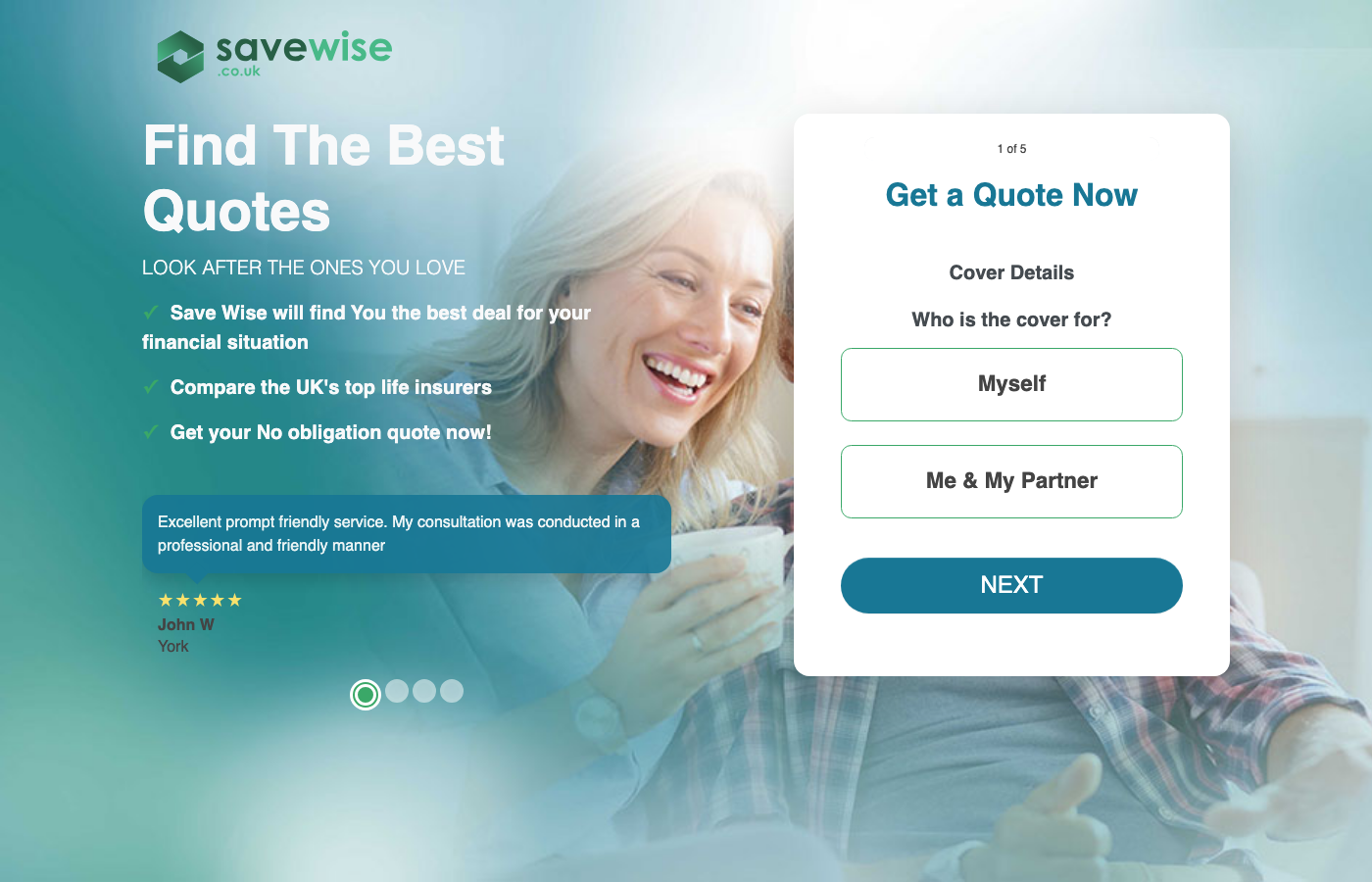 SaveWise desktop preview